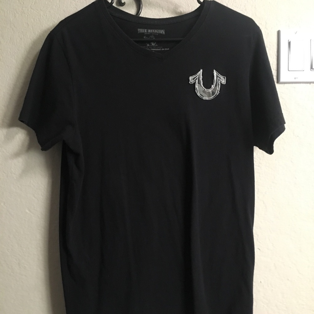 True Religion V- Neck Tee